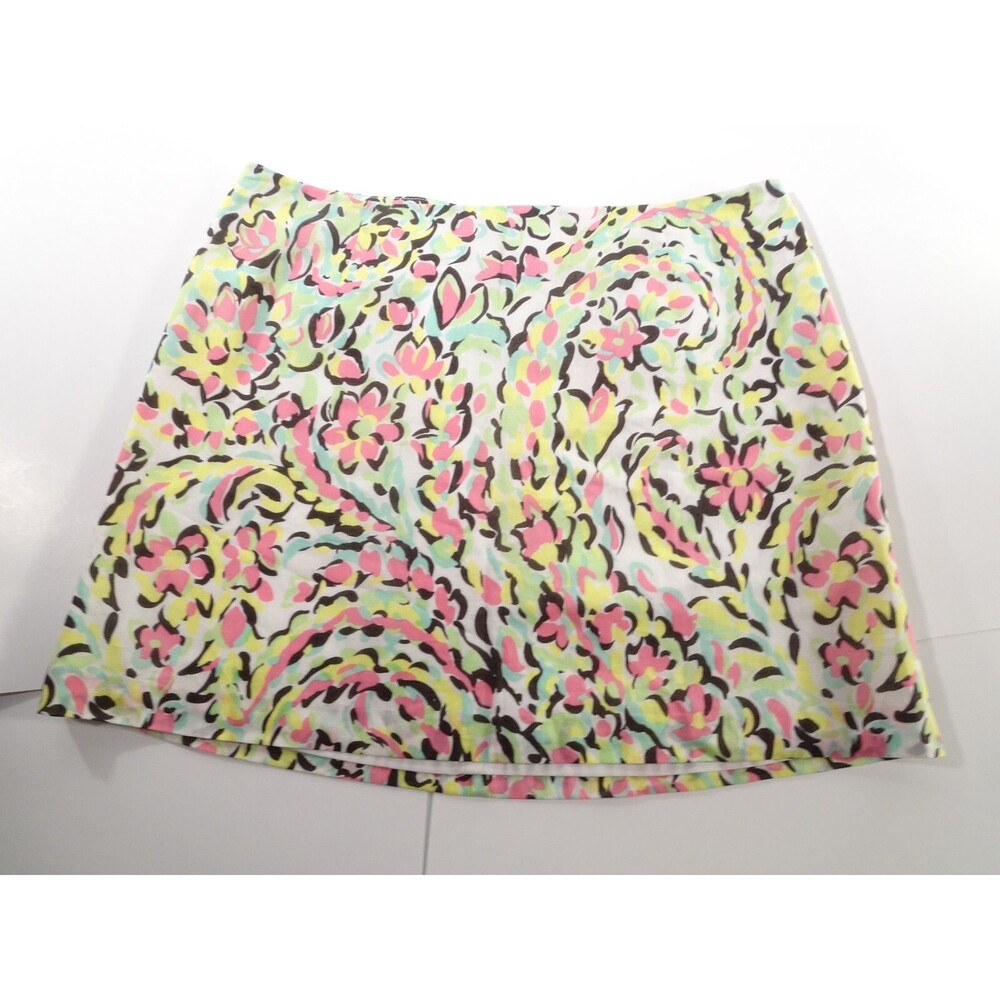 Milly Women's Multi Color Print Mini Skirt Sz S